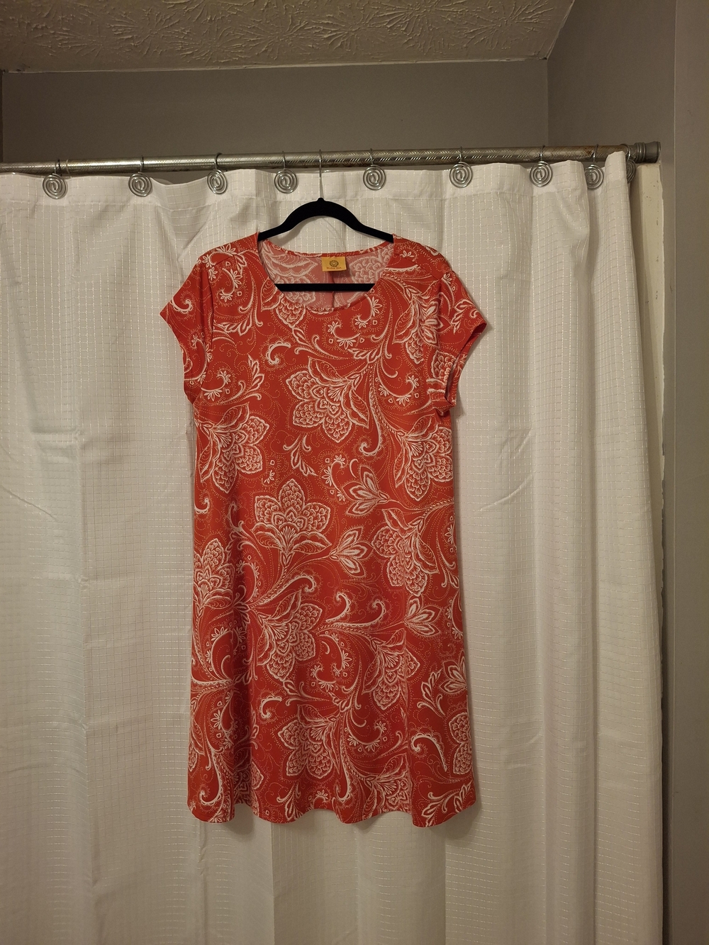 Ruby Rd. Red Paisley Mini Dress